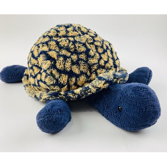Jelly Cat Blue and Gold Tootle Tortoise Turtle London Retired Used Soft Large Le - Picture 1 of 13